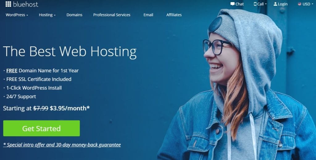 Bluehost wordpress installation 2020